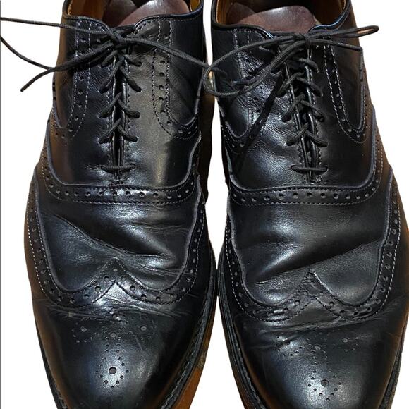 Allen Edmonds McClain Leather Black Wingtip Lace Up Shoe Mens 13B main image 7